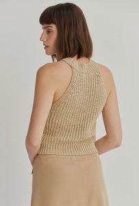Audrey Chunky Knit Sleeveless Sweater