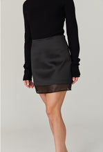 Load image into Gallery viewer, Structured Satin Mini Skirt
