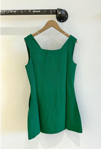 Birdie Linen SQ Neck Dress