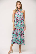 Load image into Gallery viewer, TROPICAL PATTERN JACQUARD KNIT LONG DRESS FW14045
