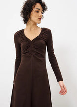 Load image into Gallery viewer, Chocolate Woven Midi Dress
