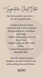 Signature Closet Detox