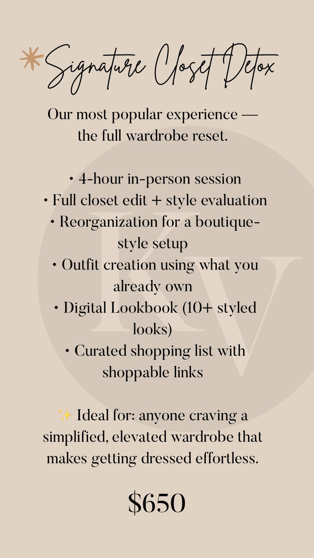 Signature Closet Detox