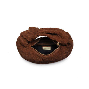 Autumn Woven Genuine Suede Leather Clutch (2 colors)