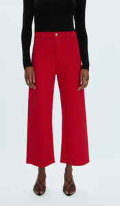 Penny High Rise Wide Leg Jean in Ruby