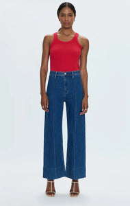 Penny Ankle Pintuck Wide Leg Pants