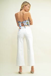 OFF WHT - Patch Pocket Wide Leg