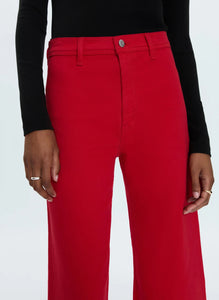 Penny High Rise Wide Leg Jean in Ruby