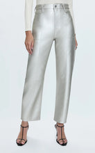 Load image into Gallery viewer, Taylor High Rise Arched Party Pant in Silver
