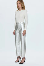 Load image into Gallery viewer, Taylor High Rise Arched Party Pant in Silver
