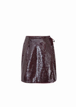 Load image into Gallery viewer, Bordeaux Sequin Skirt
