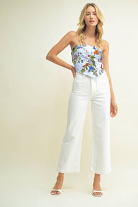 OFF WHT - Patch Pocket Wide Leg