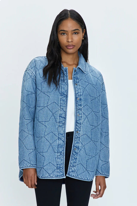 Alyssa Oversized Quilted Jacket in Marmont Star - Kirk and VessPistola