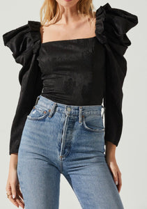 Amara Top in Black - Kirk and VessASTR THE LABEL