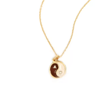 Load image into Gallery viewer, Balance - Yin Yang Forcaté Enamel Coin Steel Necklace - Kirk and VessHoopLa Style
