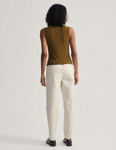 Load image into Gallery viewer, Caley Fitted Rib Tank Olive - Kirk and VessVarley
