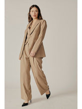 Load image into Gallery viewer, Camel Pinstripe Blazer - Kirk and VessDeluc
