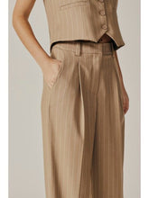 Load image into Gallery viewer, Camel Pinstripe Trouser Pant - Kirk and VessDeluc
