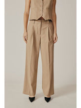 Load image into Gallery viewer, Camel Pinstripe Trouser Pant - Kirk and VessDeluc
