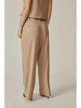 Load image into Gallery viewer, Camel Pinstripe Trouser Pant - Kirk and VessDeluc
