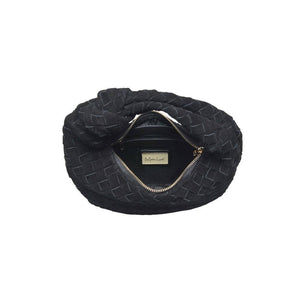 Autumn Woven Genuine Suede Leather Clutch (2 colors)