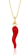 Load image into Gallery viewer,  Cornicello - Italian Horn Necklace - Protection and Passion - Kirk and VessHoopLa Style
