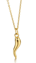 Load image into Gallery viewer,  Cornicello - Italian Horn Necklace - Protection and Passion - Kirk and VessHoopLa Style
