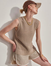 Load image into Gallery viewer, Darin Longline Knit Tank - Cashmere Stone - Kirk and VessVarley

