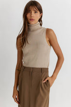 Load image into Gallery viewer, The Nadia Top | Sleeveless Turtleneck Top
