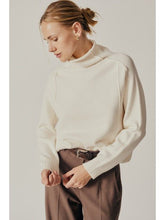 Load image into Gallery viewer, Ecru Raw Seam Sweater - Kirk and VessDeluc
