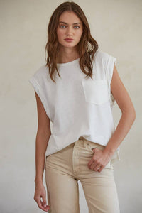 Knit Cotton Sleeveless Top