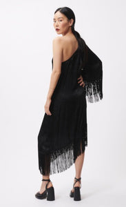 Evie Black Fringe Dress - Kirk and VessFrnch