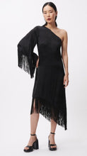 Load image into Gallery viewer, Evie Black Fringe Dress - Kirk and VessFrnch
