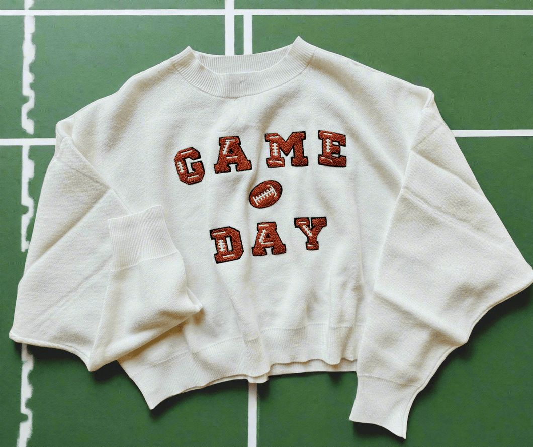 Game Day Cropped Sweater - Kirk and VessUnder $100