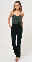 Load image into Gallery viewer, Green Velvet Ankle Pants - Kirk and VessGreylin
