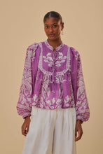Load image into Gallery viewer, Sweet Garden Lilac Long Sleeve Blouse
