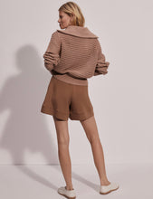 Load image into Gallery viewer, Eloise Full Zip Knit Sweater in Warm Taupe
