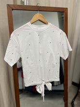 Load image into Gallery viewer, Abbey Rhinestone Tee in White
