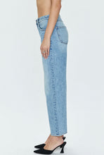 Load image into Gallery viewer, Lexi Mid Rise Bowed Straight Jeans in Bowie

