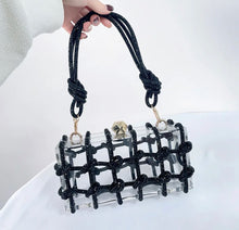 Load image into Gallery viewer, Crystal Embellished Acrylic Clutch
