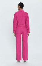 Load image into Gallery viewer, Pistola Nikkie Long Sleeve Jumpsuit in Pink Garnet

