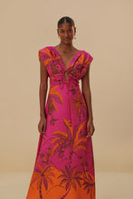 Load image into Gallery viewer, Beach Forest Pink Sleeveless Maxi Dress

