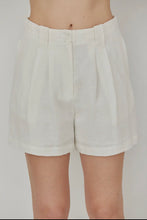 Load image into Gallery viewer, Madison Pleated Linen Shorts

