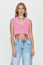 Load image into Gallery viewer, Pistola Pink Cropped Sweater
