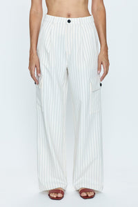 Le Blanc Pinstripe Cargo Pant - Kirk and VessKirk and Vess