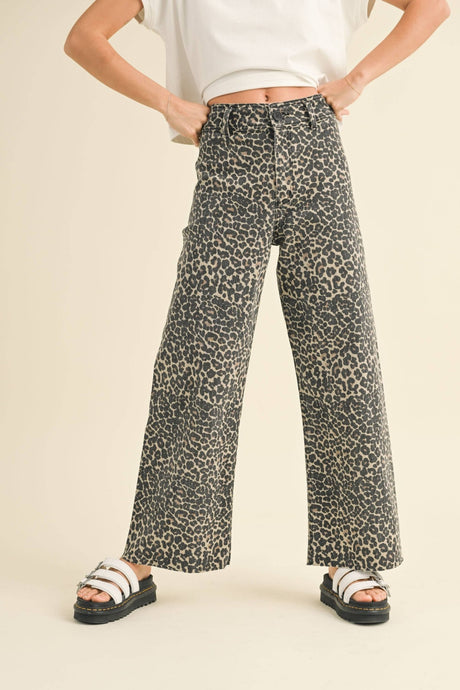 LEOPARD PRINT PANTS - Kirk and VessUnder $100