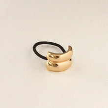 Load image into Gallery viewer, Mini Metal Double Cuff Hair Tie | Gold - Kirk and Vessnar&#39;sha
