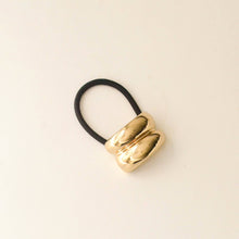 Load image into Gallery viewer, Mini Metal Double Cuff Hair Tie | Gold - Kirk and Vessnar&#39;sha
