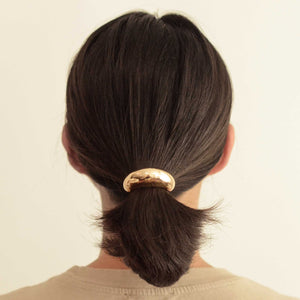 Narrow Metal Cuff Hair Tie | Gold - Kirk and Vessnar'sha