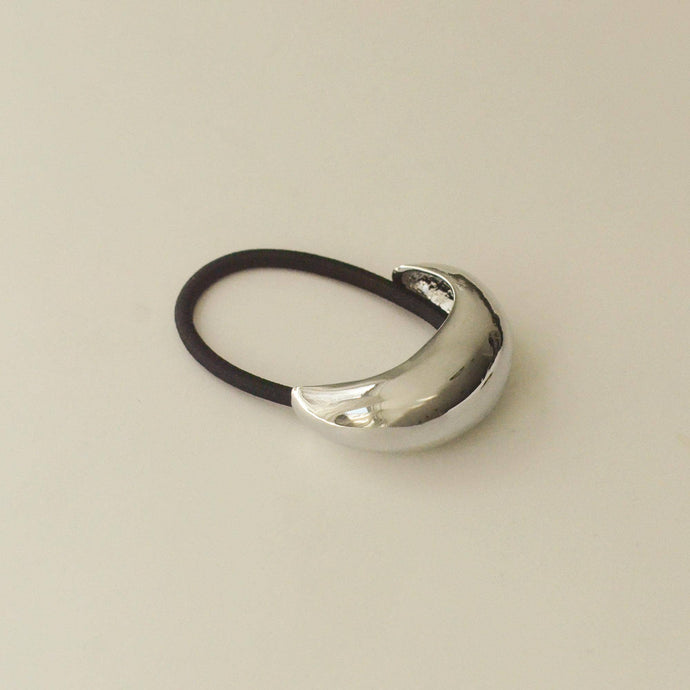 Narrow Metal Cuff Hair Tie | Silver - Kirk and Vessnar'sha